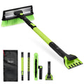 39\" Extendable Snow Brush with Squeegee and Ice Scraper
