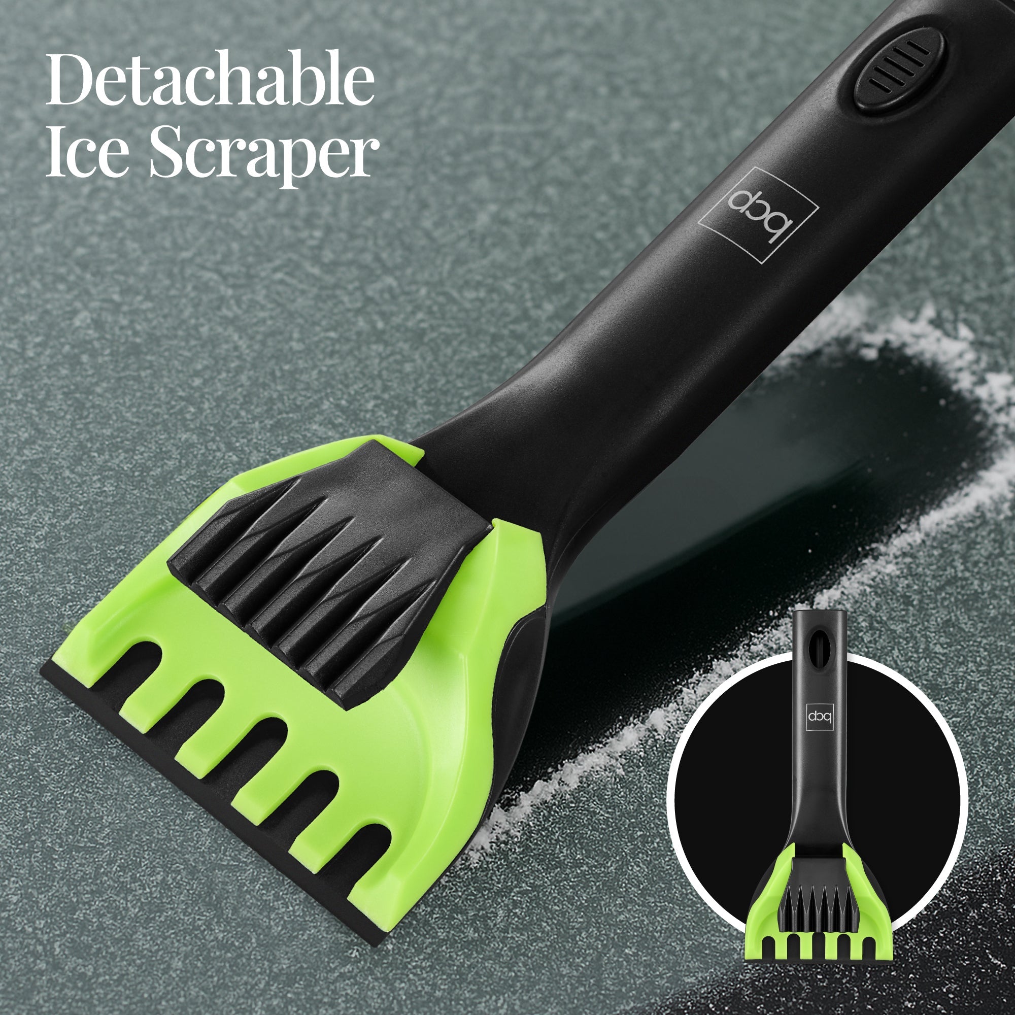 39\" Extendable Snow Brush with Squeegee and Ice Scraper