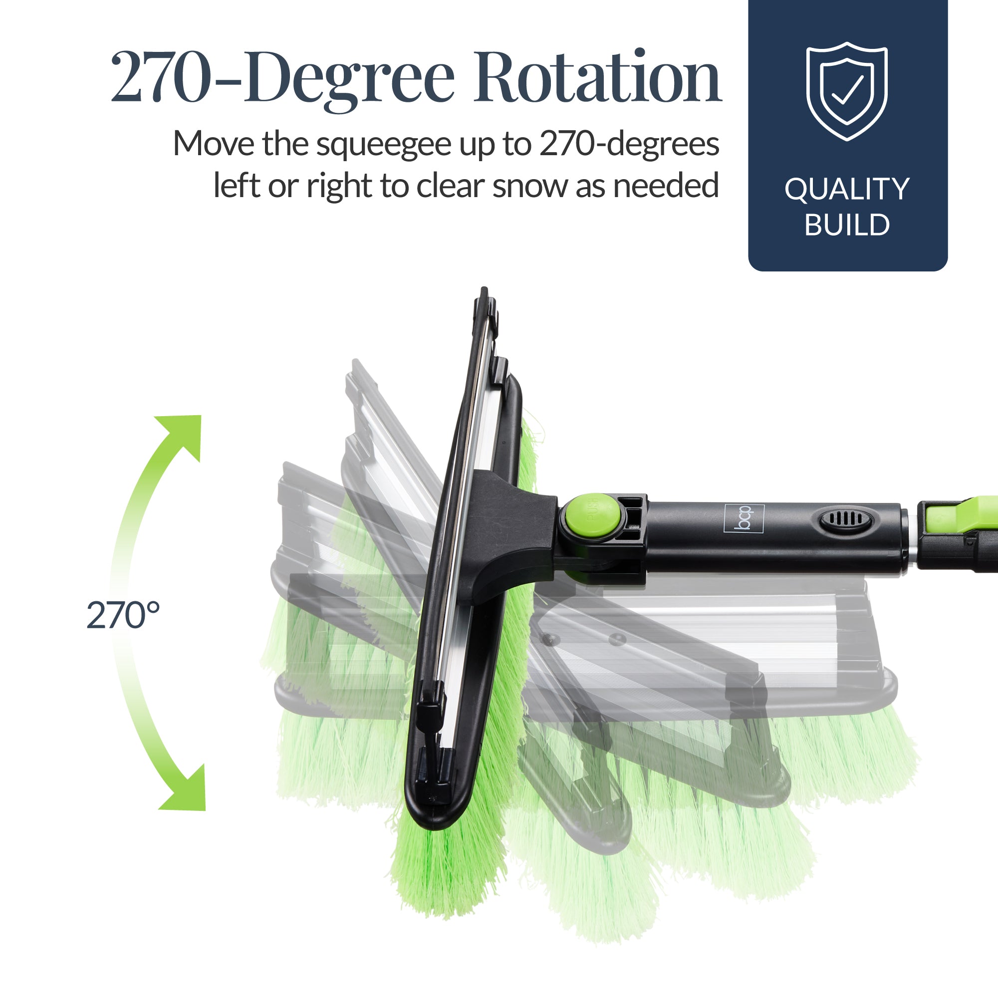 39\" Extendable Snow Brush with Squeegee and Ice Scraper