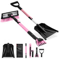 4 in 1 Snow Brush with Shovel Ice Scraper & Squeegee w/Storage Bag