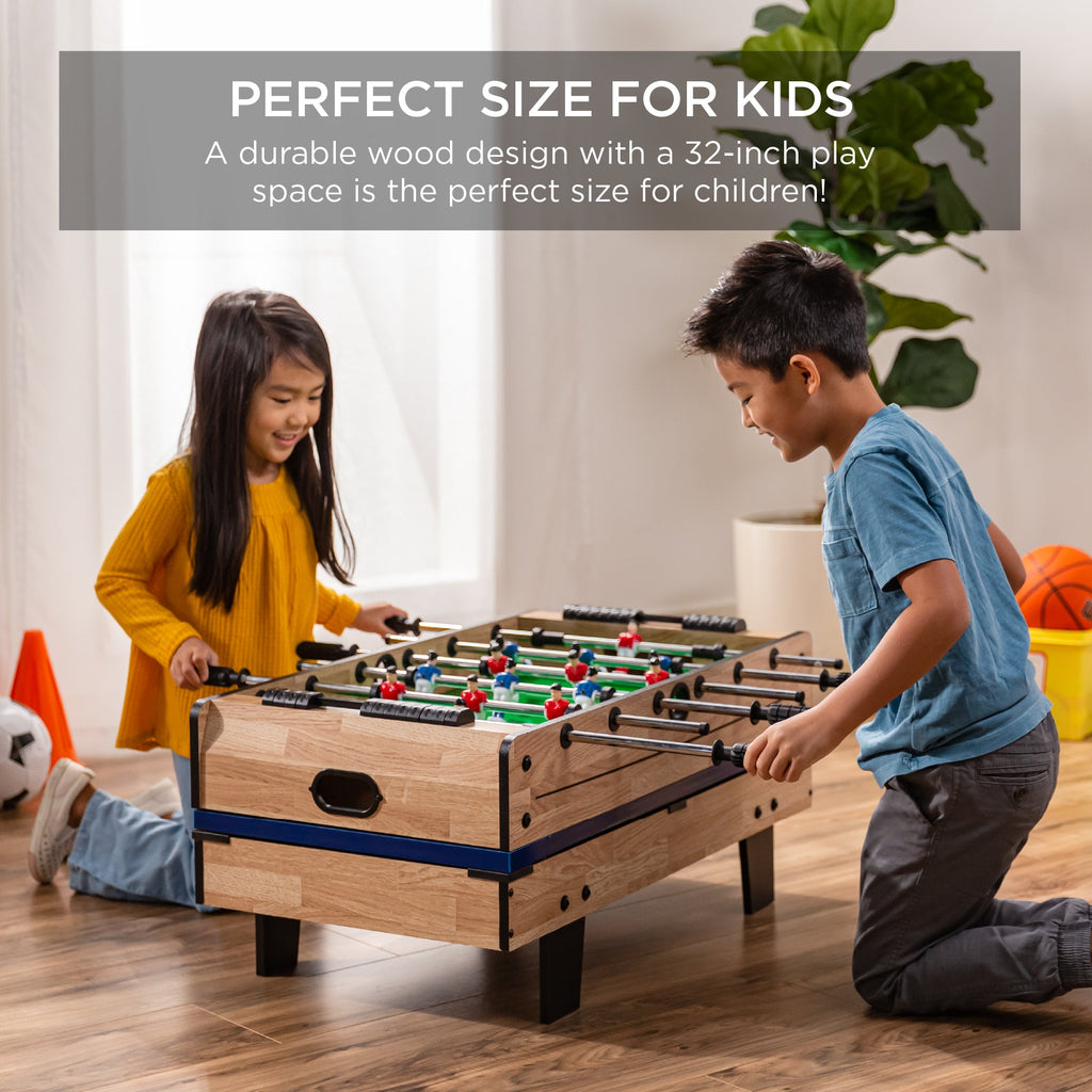 4-in-1 Multi Game Table Set w/ Air Hockey Table Tennis Billiards Foosball